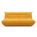 3 Seat Suede Fabric Lounge Floor Couch Lazy Sofa for Living Room