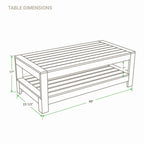 Cambridge Casual Logan 5-Piece Teak Patio Conversation Set with Sunbrella Cushion