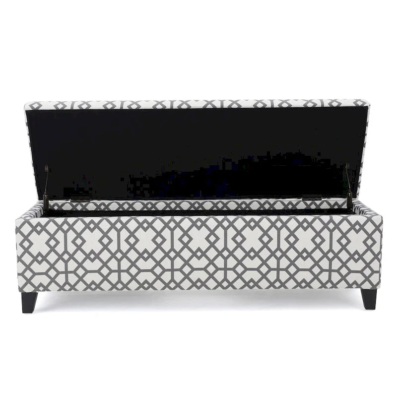 Modern Upholstered Storage Bench for Living Room Entryway