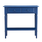 Leick Home Coastal One Drawer Narrow Hall Console Sofa Table