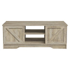 47 Rustic Farmhouse Coffee Table with Storage & Sliding Doors