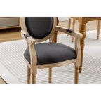 Upholstered Fabric Dining Armchair Set of 2