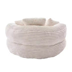 Bean Bag Sofa for Adults Kids, Oversized Corduroy Bean Bag Chair with 3 Pillows & Armrest for Living Room Bedroom - ModernLuxe