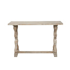 Wood Console Table or Bench with Distressed Accents - Brown - Roche River Decor