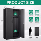 BALHAM TRADE-Heavy Duty Metal Wardrobe Cabinets with Lock Secure Storage for Home Gym School Office