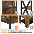 Yaheetech 65 Inch Industrial TV Stand with 5 Storage Cabinets for TVs
