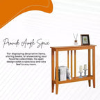 Narrow Console Table with Shelves for Entryway, Hallway or Living Room