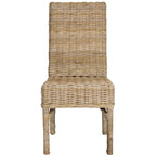 SAFAVIEH Karyl Unfinished Natural Wicker Dining Chair (Set of 2) - 18.5 x 18.5 x 38.1 - 19Wx19Dx38H