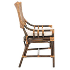 Coastal Rattan Cushion Chair 22 W x 24 L x 37 H 22W x 24D x 37H