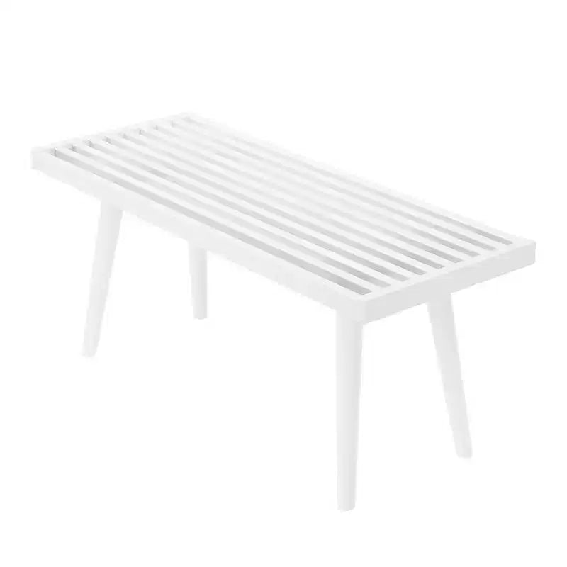 Plank+Beam Entryway Bench, Solid Wood End of Bed Bench for Bedroom, Hallway, Porch, 41.25