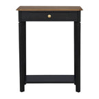 Marnie Two-tone 1-drawer Solid Wood Console Accent Table with Shelf by East at Main