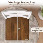 Costway 24 Swivel Barstools Set of 4 w/Backrest Large Seat Footrest for Kitchen Island