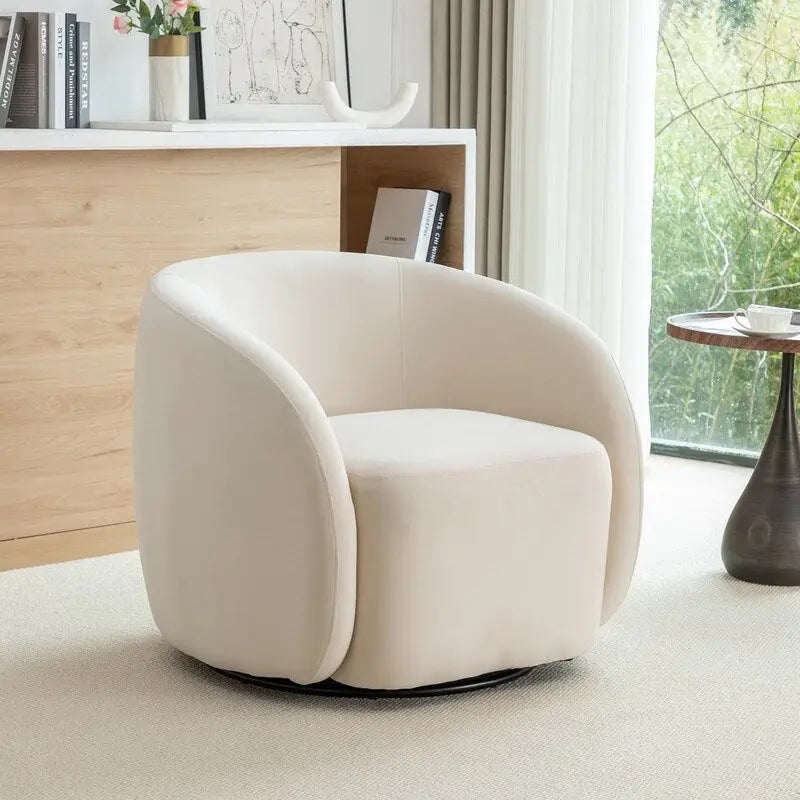 Modern Swivel Barrel Accent Chair
