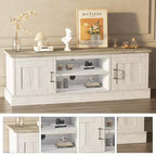 Modern TV Stand for 65-Inch TVs, Rustic Wood Entertainment Center with Spacious Storage Cabinets, Media Console Table for Living Room & Office