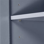 Tall and Wide Storage Cabinet with Doors for Bathroom, Three Drawers