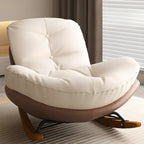 Scandinavian Upholstered Rocking Chair with Optional Ottoman