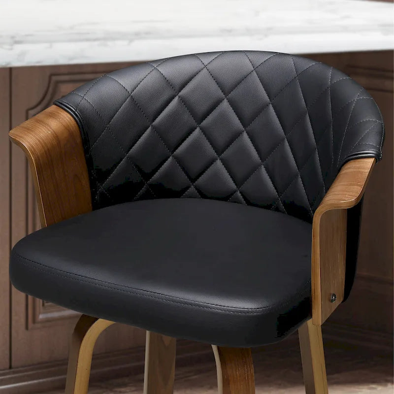 Art Leon Mid-century Modern Swivel Counter Stools (Set of 2)