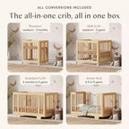Babyletto Yuzu 8-in-1 Convertible Crib with All-Stages Conversion Kits