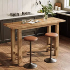 63-Inch Solid Wood Bar Height Pub Table for Kitchen, Caf¨¦ or Restaurant