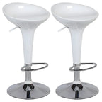 Plastic Chrome Swivel Bar Stool Height Adjustable