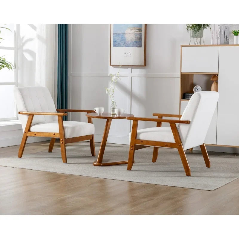 Accent Chairs Set of 2 with Side Table Arm Chair for Living Room Bedroom Office - 30.71H*25.39W *27.95D