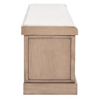 SAFAVIEH Fiorello 3-Drawer with Cushion Storage Bench - 47.3 W x 15 L x 19 H - 47Wx15Dx19H