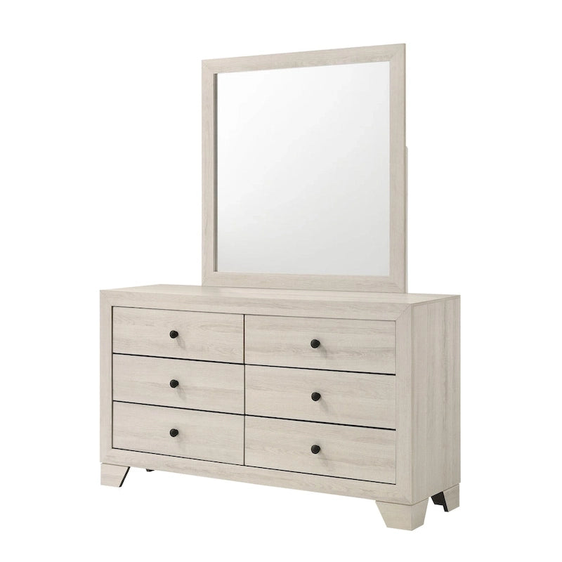 Annis 6 Piece White Platform Bedroom Set