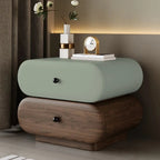Modern Two-Tone Bedside Table with Storage Drawers