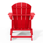 Polytrends Laguna Fade Resistant All Weather Outdoor Patio Folding Adirondack Chair
