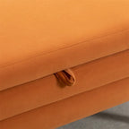 Opbergbankje met houten poten