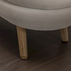 Opbergbankje met houten poten