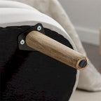 Opbergbankje met houten poten