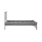 Plank+Beam Farmhouse Full Size Bed Frame with Headboard, Solid Wood Platform Bed