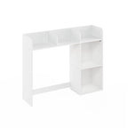 Bureauboekenkast met 5 planken, wit