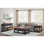 The Gray Barn Downington Solid Wood 2-Drawer Coffee Table