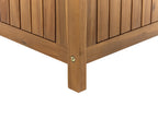 Panchina da giardino 160 cm con contenitore Legno dacacia Marrone