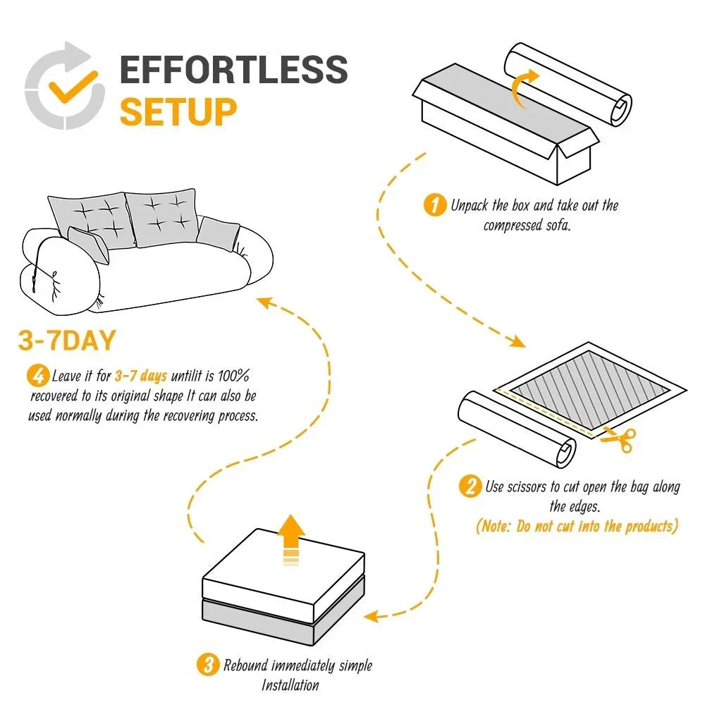 78.7 Multi-Functional Foldable Sofa Bed