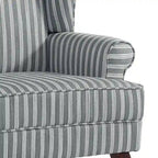 2 Set Traditional Wingback Accent Chairs Upholstered Armchair