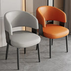 Modern Glam Leather Upholstered Dining Chair