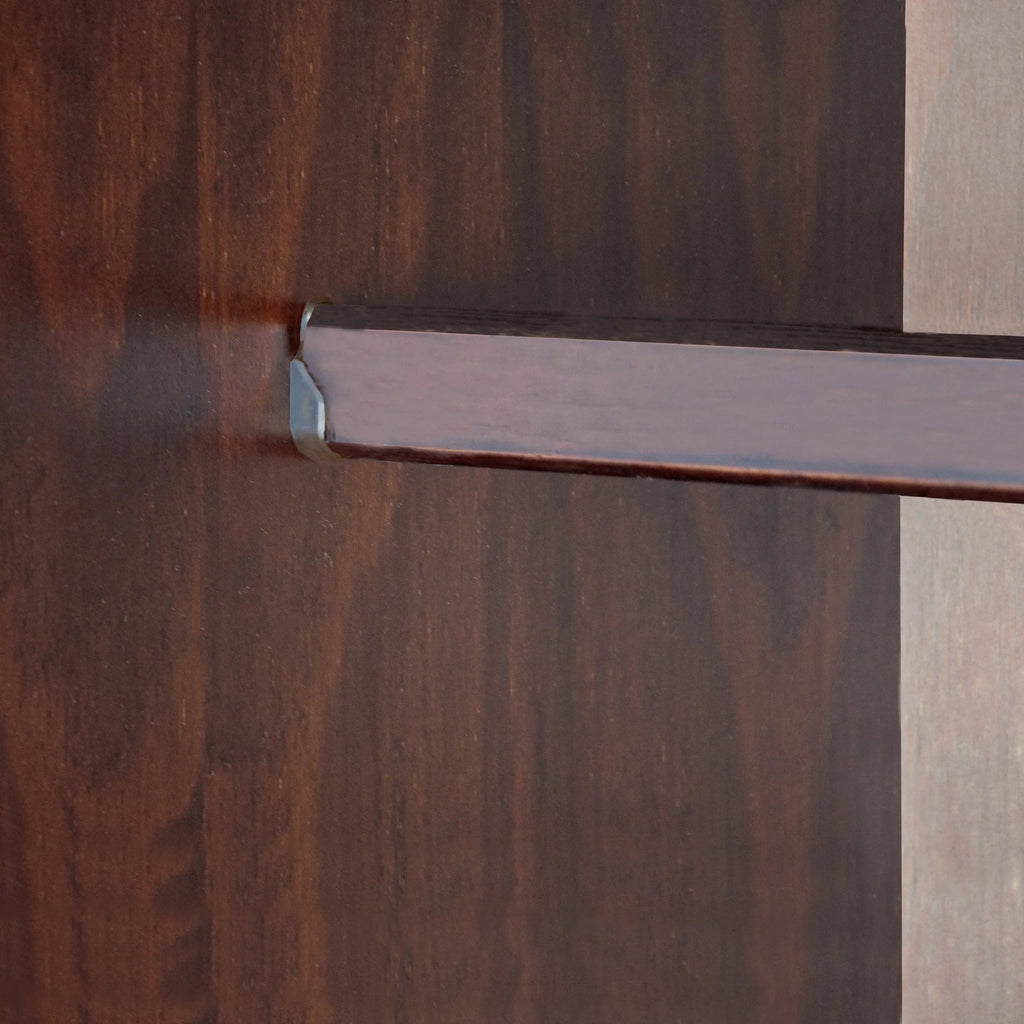 Palace Imports 100% Solid Wood Cosmo 3-Door Wardrobe Armoire with Solid Wood or Mirrored Doors