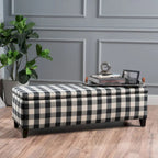Modern Upholstered Storage Bench for Living Room Entryway