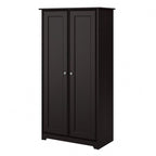 Cabot Espresso Oak Tall Storage Cabinet with Doors - 31.38L x 16.30W x 61.14H