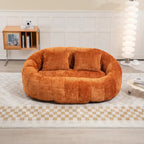 GDFStudio - Laurel Chenille 2-Seater Lazy Sofa with High-Density Foam and Oversized Comfort