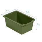 Cubby Mobile Tray Cabinet and 15 Scoop Front Bins, 3x4, Kids Furniture