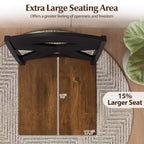 Costway 24 Swivel Barstools Set of 4 w/Backrest Large Seat Footrest for Kitchen Island