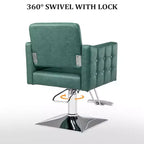 Karl Home Pink Heavy Duty Hydraulic Hair Stylist Salon Chair wiht Diamond Accents