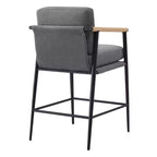 Spruce&Spring Modern Counter Stools with Arm & Metal Frame Set of 2