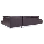 Riveredge 109 in. W 2-piece Faux Leather L Shape Sectional Sofa - 76L x 109W x 28H