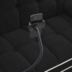 Velvet Convertible 55 2-Seater Sleeper Sofa with Pull-Out Bed, Adjustable Recline, Side Pockets, and Phone Holder