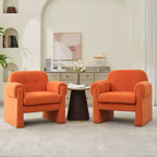 Hyleory Downy Fluffy Cloud Upholstered Accent Chair,Armchair for Bedroom Reception Area Reading Room Living Room